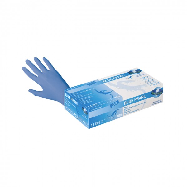 Blue Pearl Nitril Handschuhe Box a`100 Stück