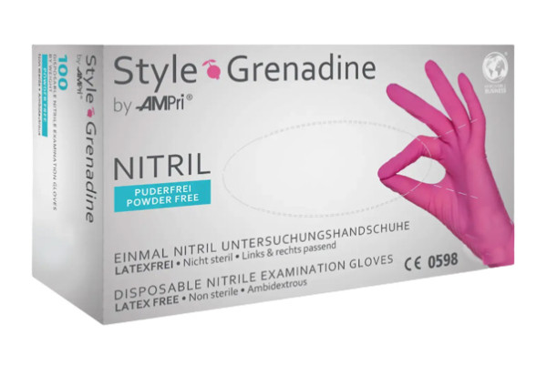 Style Grenadine Nitril Handschuhe magenta