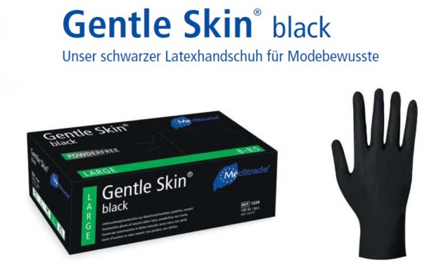 Gentle-Skin Black Handschuhe Latex puderfrei schwarz