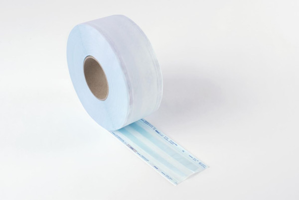 stericlin® Klarsicht-Seitenfalten-Schlauch Papier/Folie, Größenauswahl, Rolle a 100m